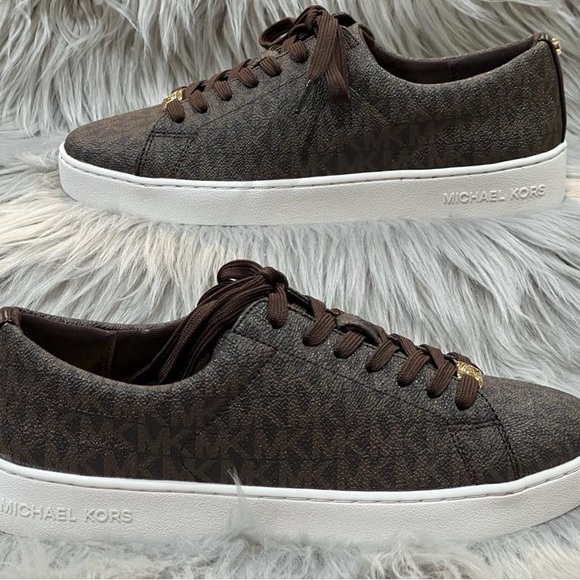 Michael Kors Women’s Keaton Logo Lace Up Sneakers. NEW - Picture 13 of 14